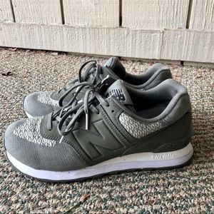 New Balance 574 Tech Raffia Green 8 1/2